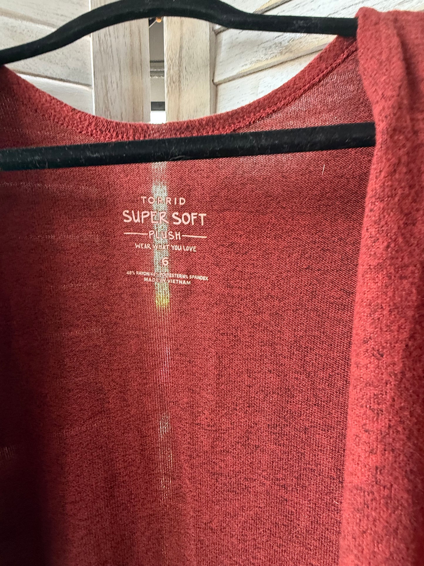 Torrid Rust Duster Cardigan