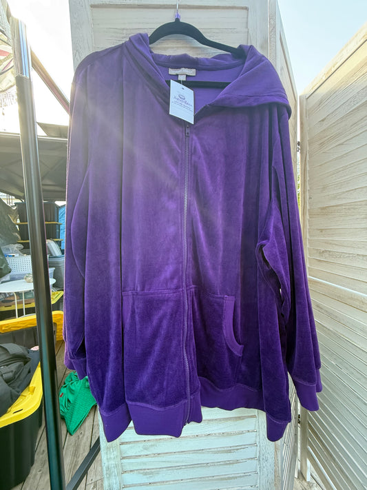 Woman Within Purple Hoodie