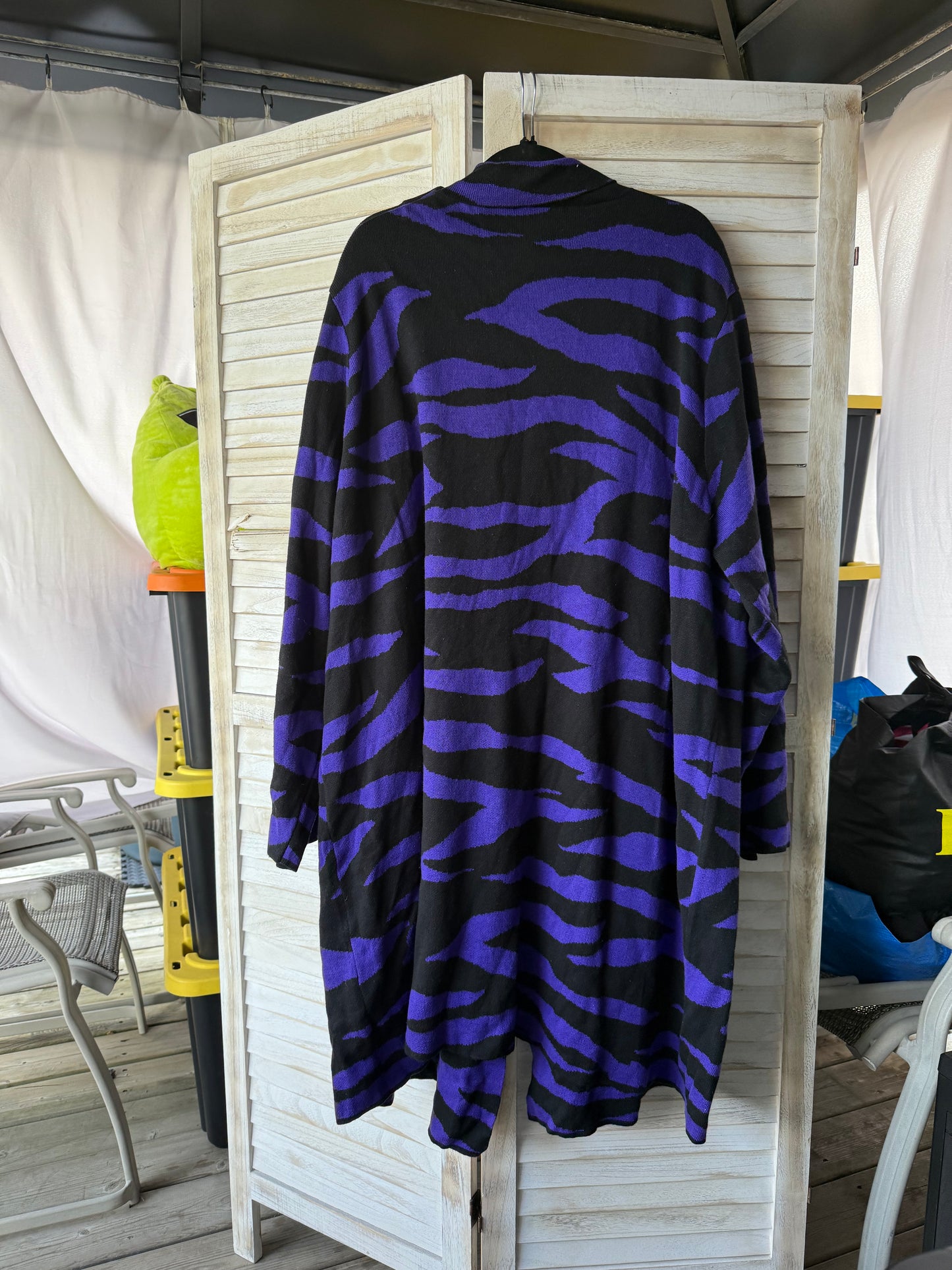 ELOQUII Zebra Print Cardigan