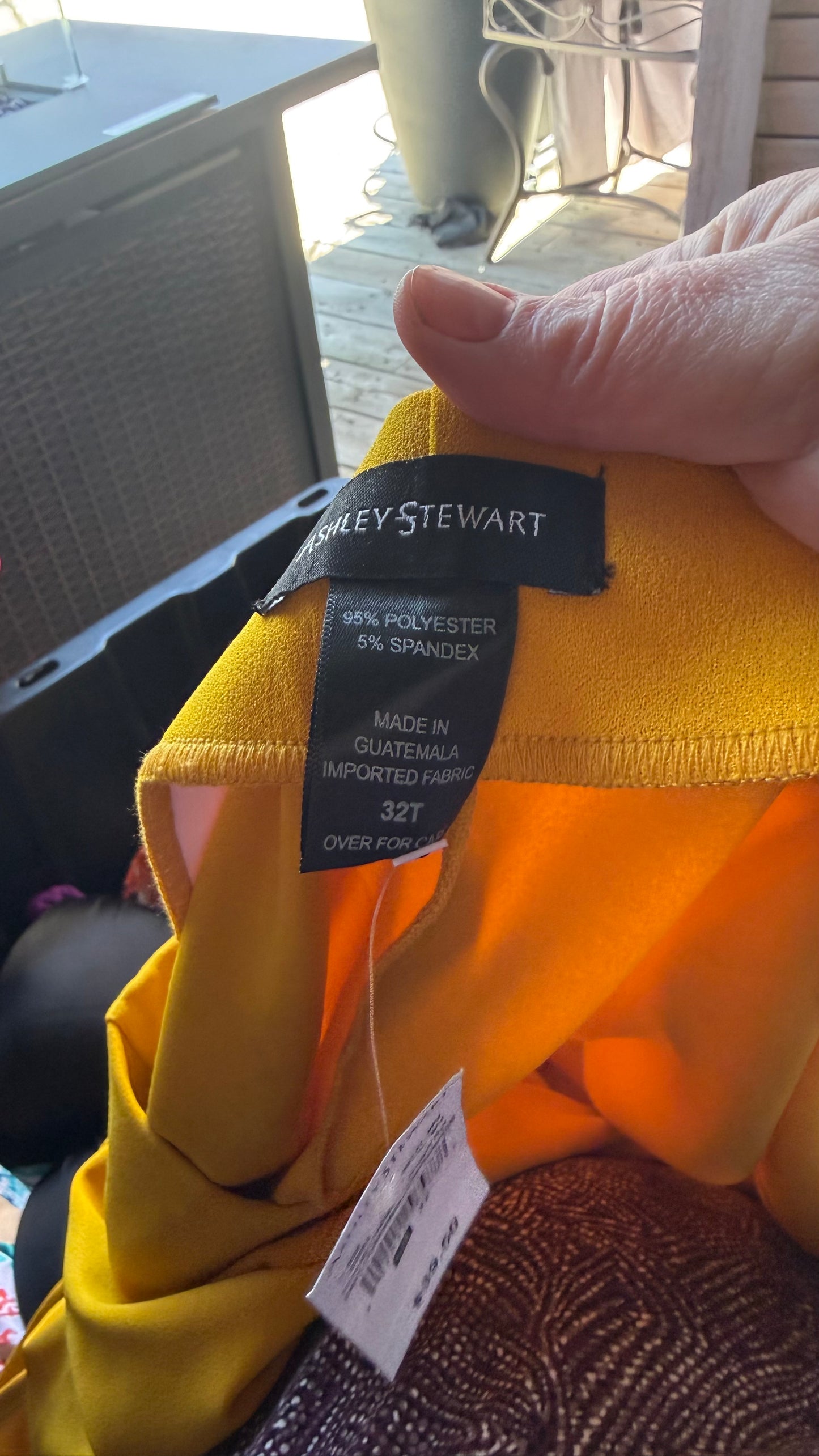 Ashley Stewart Mustard Skirt
