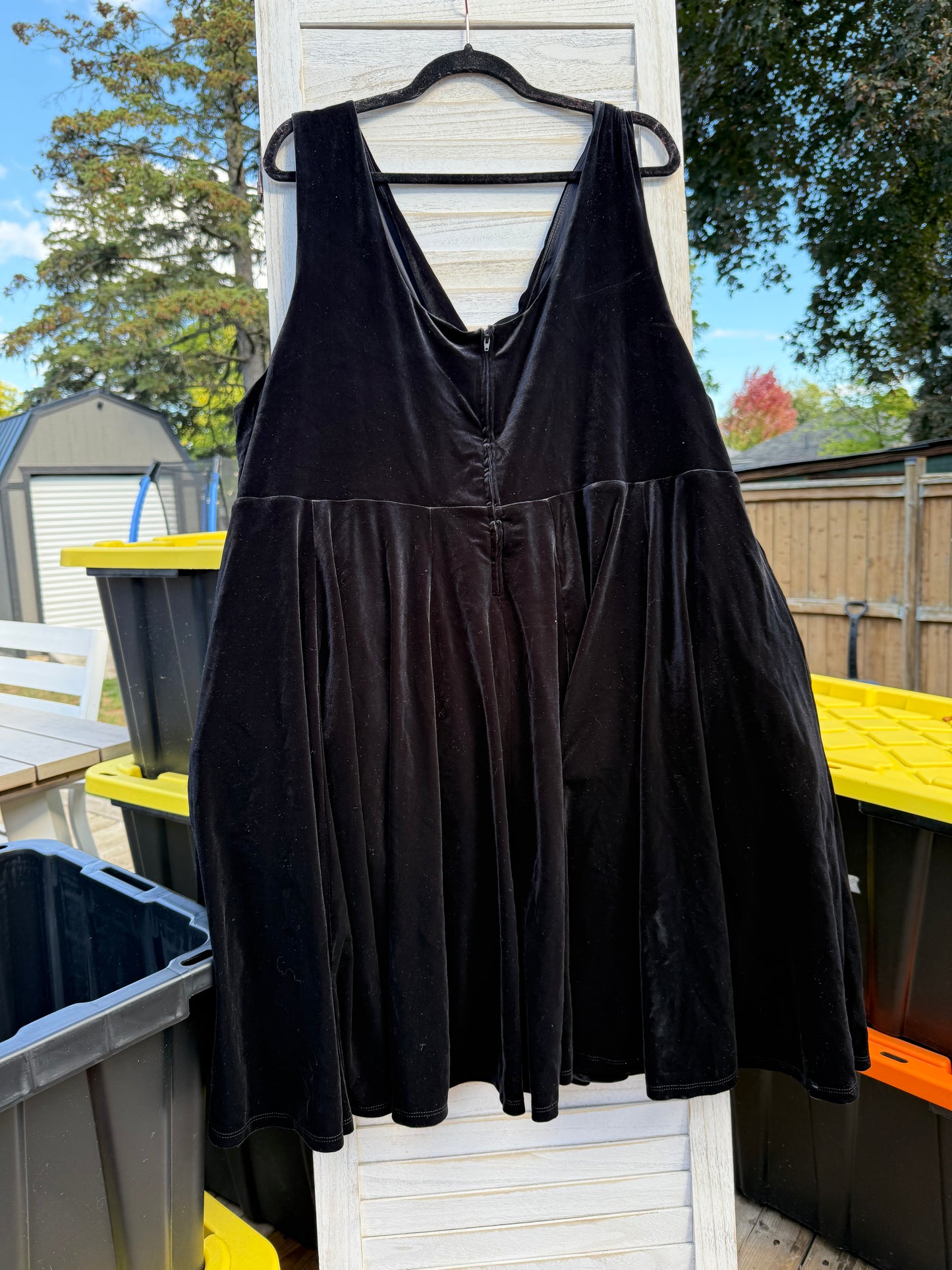 Torrid Black Velvet Dress