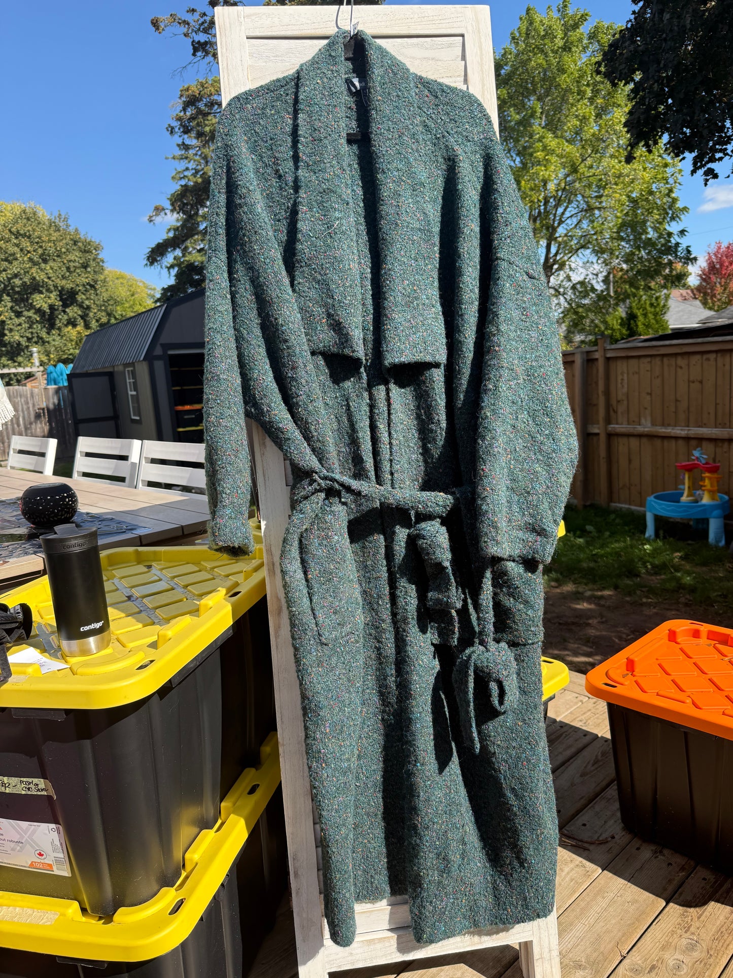 ModCloth Green Duster Sweater