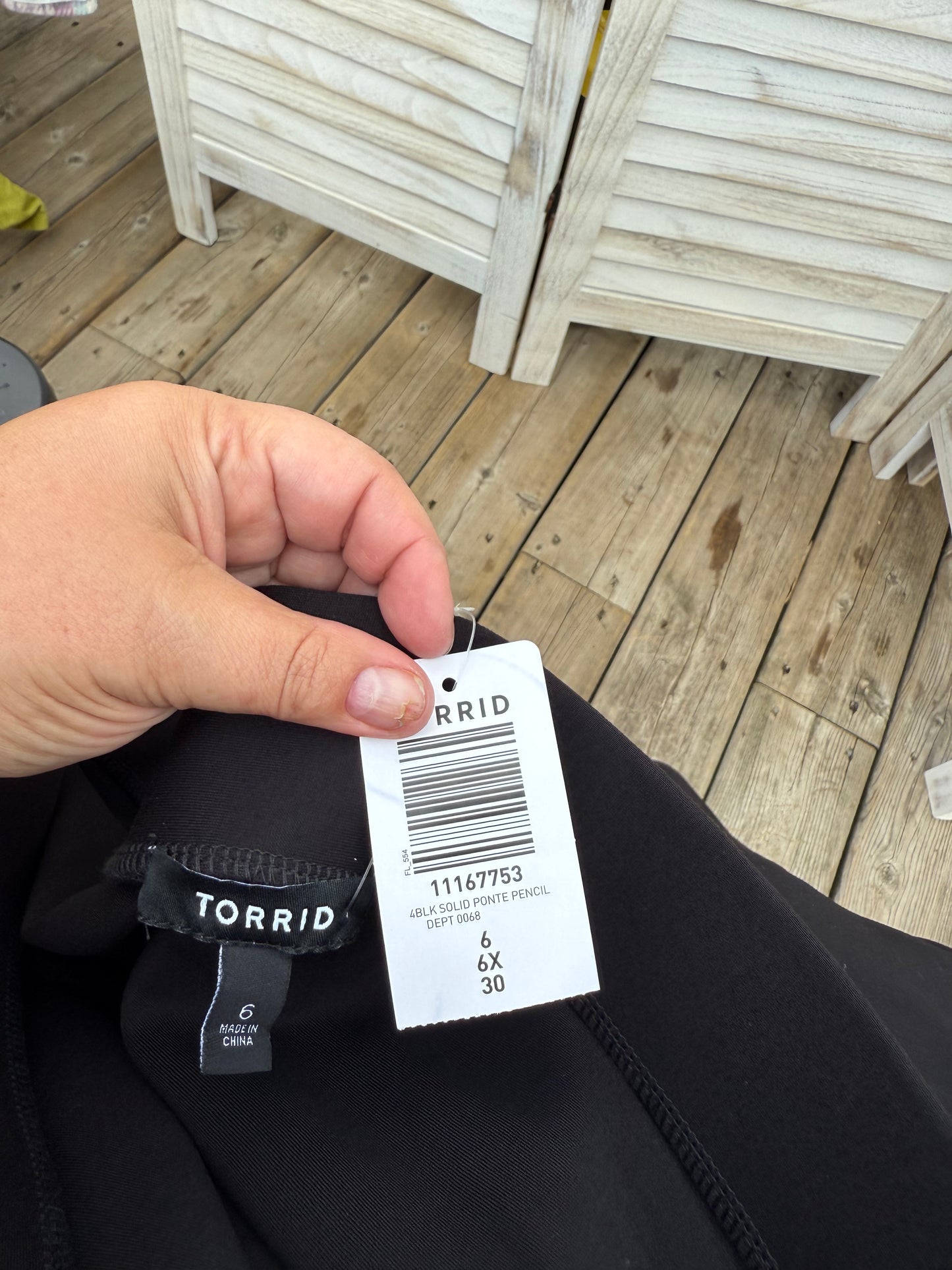 Torrid Black Pencil Skirt