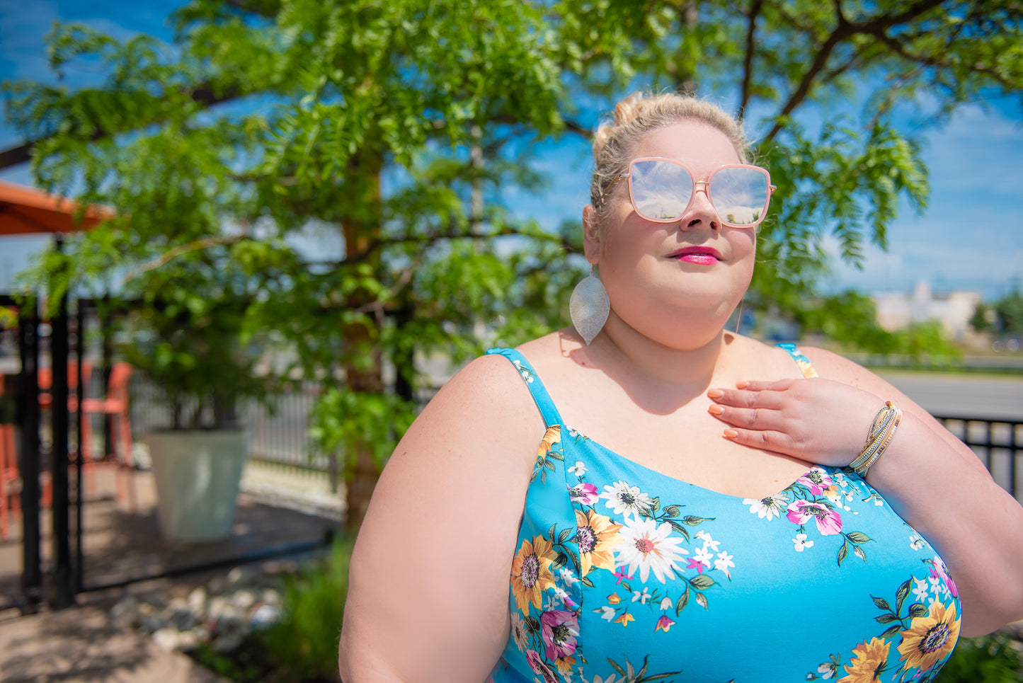 Torrid Blue Romper