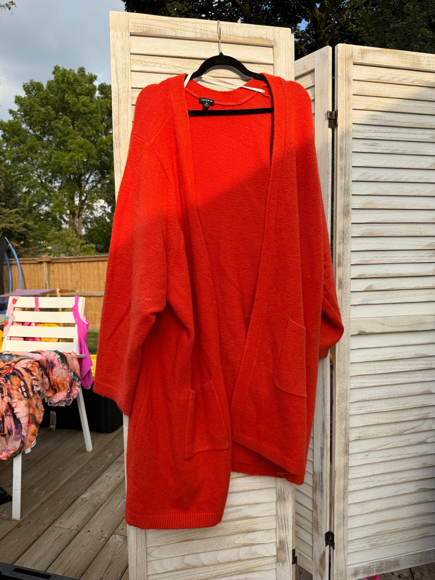 Torrid Orange Cardigan