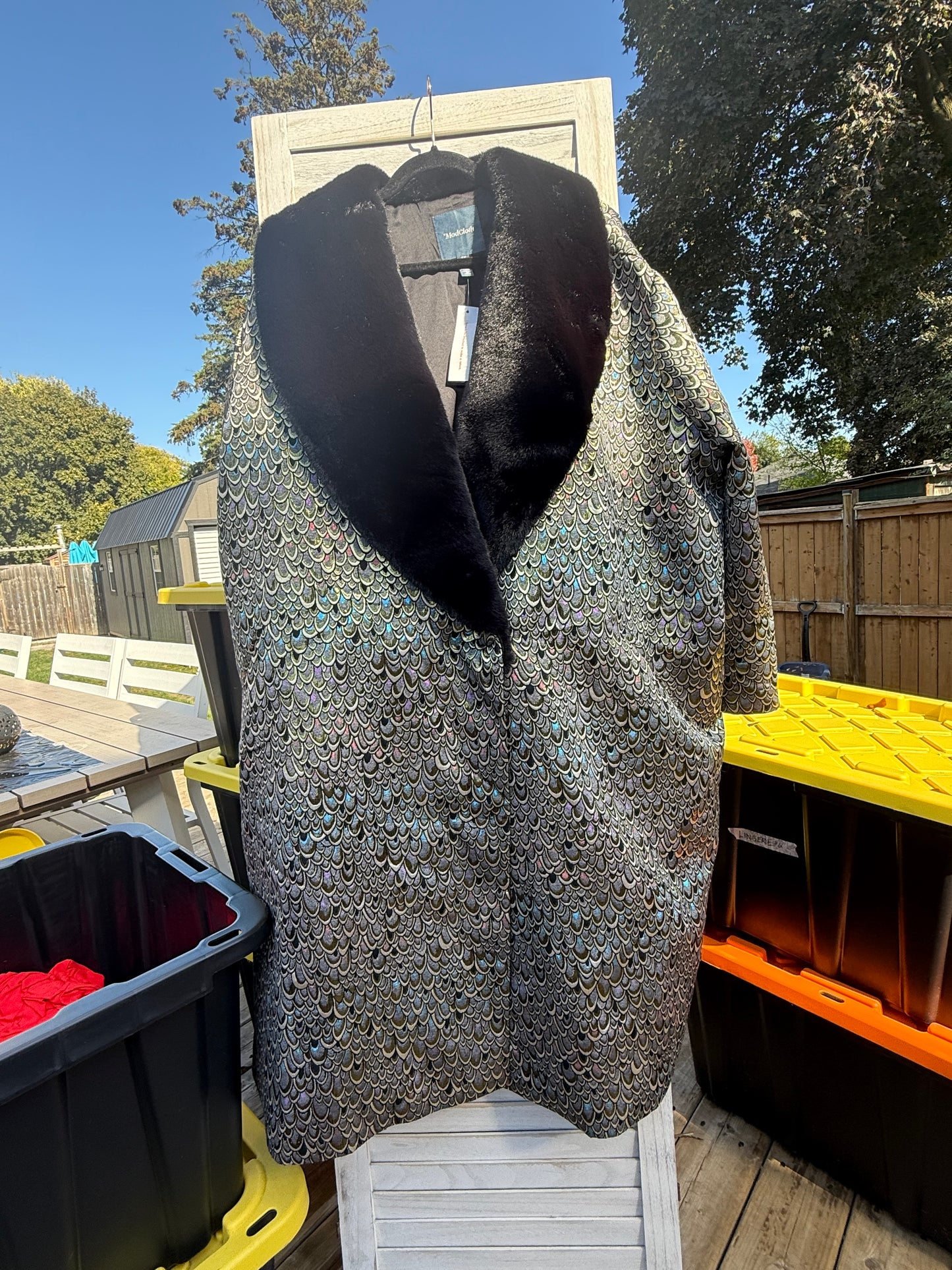 ModCloth Shimmer Dress Coat