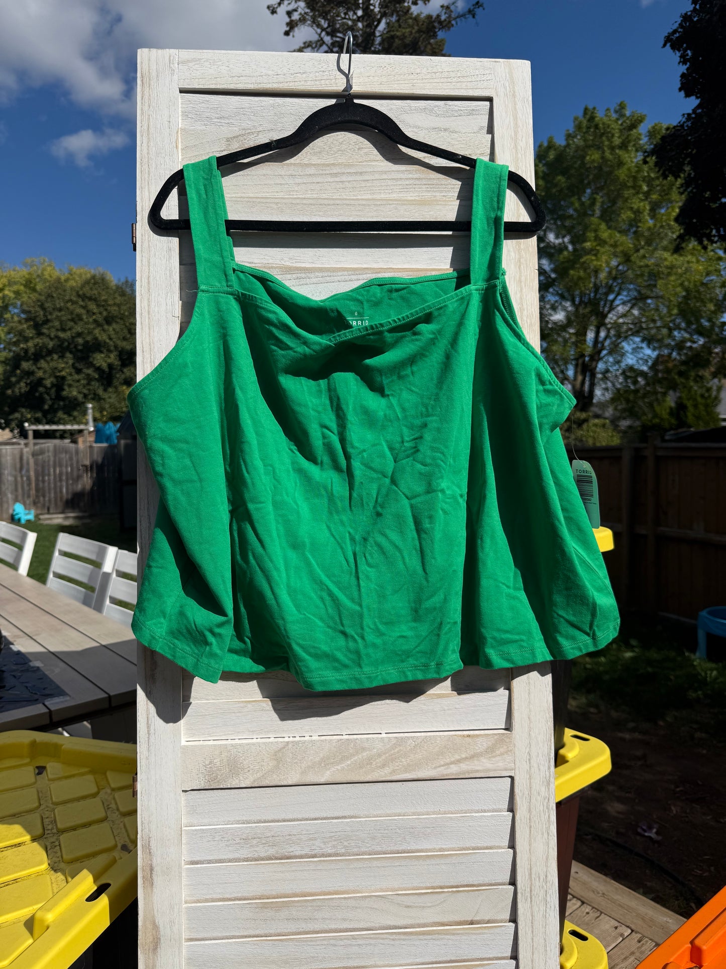 Torrid Green Cropped Cami