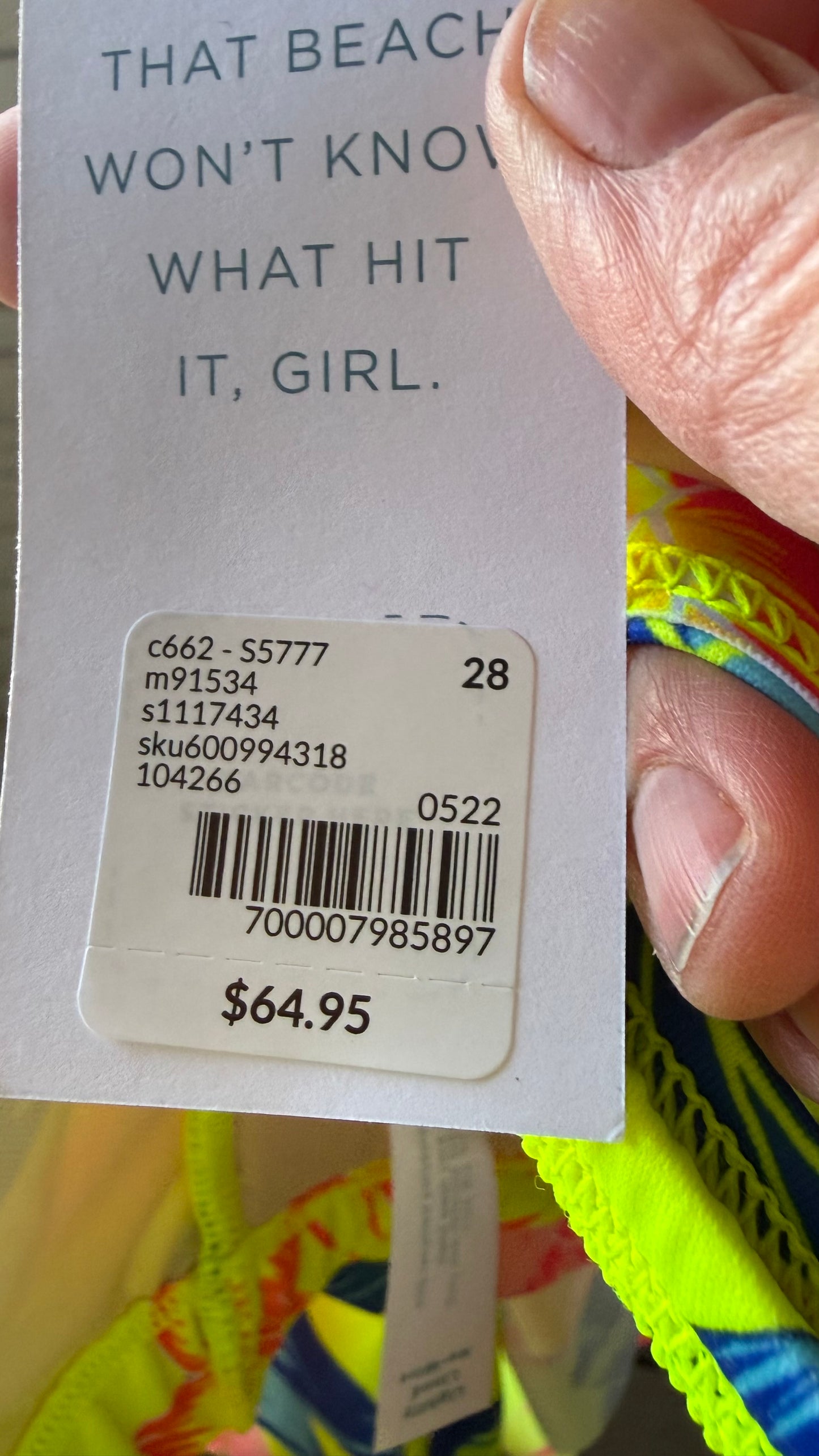 Lane Bryant Neon Print Bikini