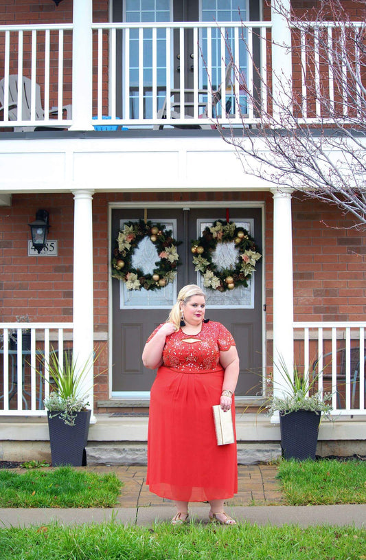 Joanna Hope Orange Formal Dress